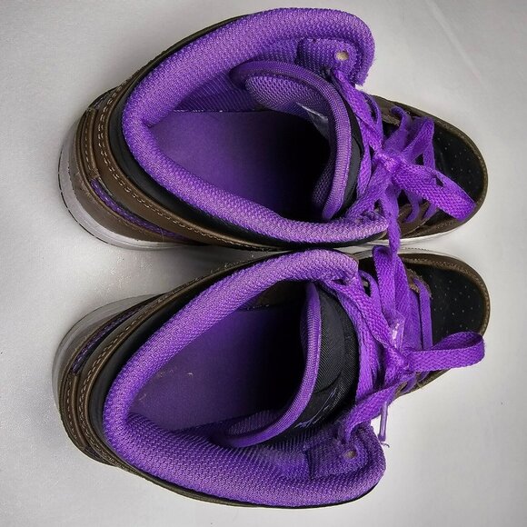 Nike Air Jordan 1 Mid GS Shoes Mocha Brown / Purple DQ8423-215 Size 5Y / 6.5W - Picture 5 of 10